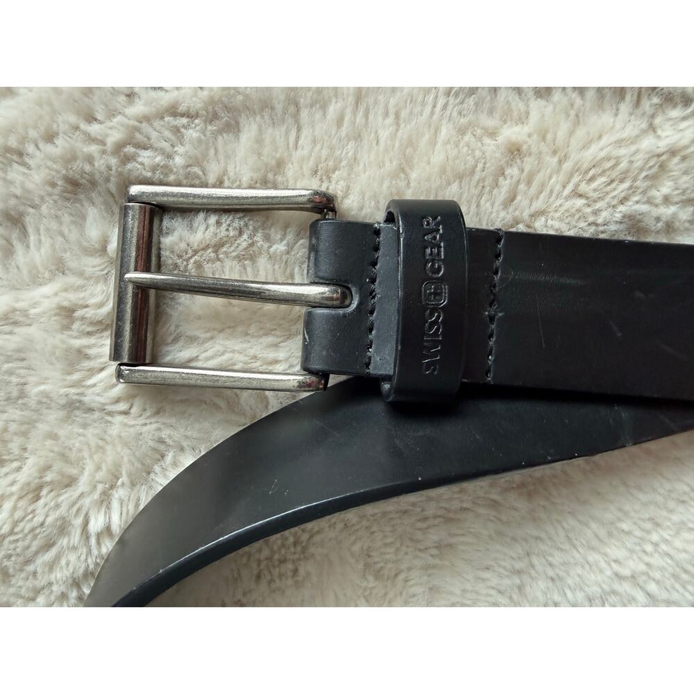 Swiss Gear Black Leather Belt Size Large 36-40